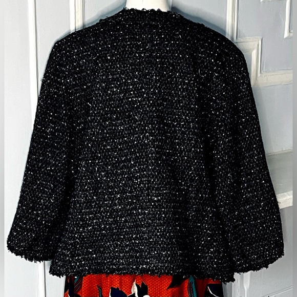 Michael Kors Tweed Blazer 2XL / 16 Charcoal wool.blend - Picture 8 of 14